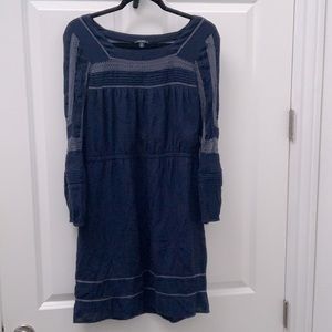 Lucky Brand Navy Midi Dress